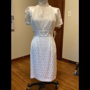 White dress, nwt, size 4